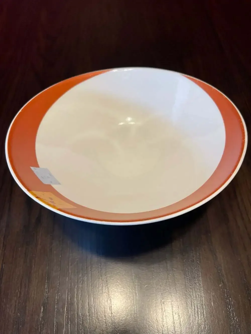 Steelite International Large Orange and White Serving Bowl